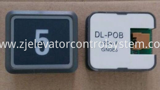 Black Ultrathin Push Button for Hitachi Elevators DL-POB